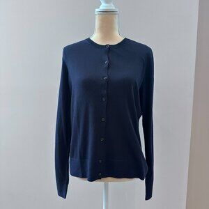 Ann Taylor Cardigan Size L, Long Sleeve, Navy